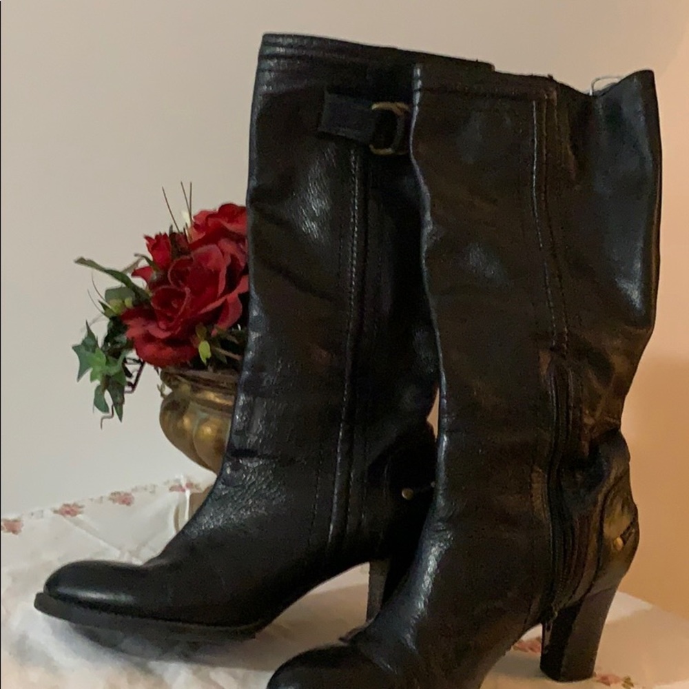 Nine West Leather tall boots - Picture 2 of 5